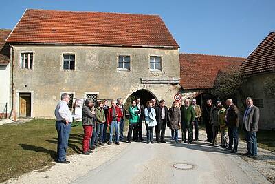 Ortsbegehung in Hirschwald.