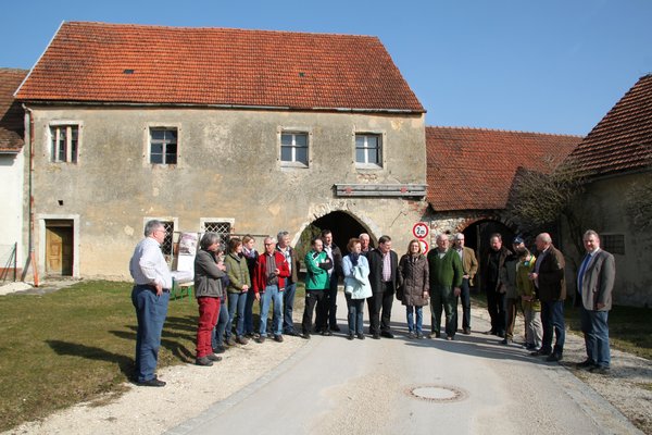 Ortsbegehung in Hirschwald.